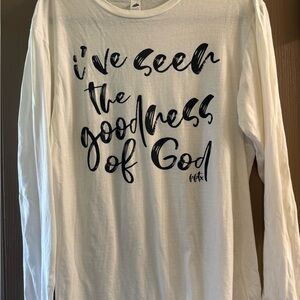 White Long Sleeve Graphic Tee